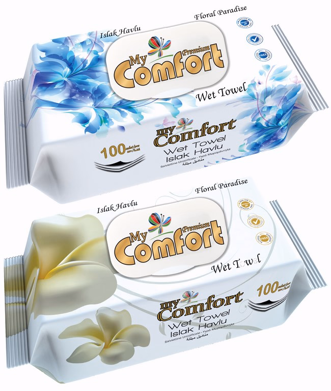 My Comfort nedves törlőkendő 100 db Floral Paradise FLIPTOP MCF.BOF.100 - Image 1 of 1