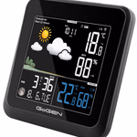 GoGEN időjárás állomás
Animált időjárás-előrejelzés, beltéri / kültéri hőmérséklet és páratartalom, rádiójel által vezérelt idő, 3 érzékelőtől való átvitel thumbnail 1