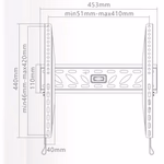 GoGEN TV tartó,  M, fix, átmérők:  23" - 42"
Fali fix akár 42'' TV tartó, VESA max. 200 x 200, vízmérték, faltól való távolság 26 mm, max. terhelés 30 kg thumbnail 2