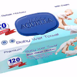 Aquella nedves baba törlőkendő 120 db MIX Prémium kivonattal FLIPTOP AQU.BBF.120 thumbnail 1