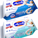 Aquella nedves baba törlőkendő 120 db MIX Prémium kivonattal FLIPTOP AQU.BBF.120 thumbnail 3