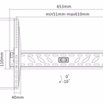 GoGEN TV tartó,  XL, dönthető, átmérők:  37" - 70"
Fali dönthető 37" - 70" TV tartó, VESA max. 600 x 400, vízmérték, faltól való távolság 44 mm, max. terhelés 50 kg thumbnail 2