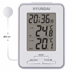Hyundai meteorológiai állomás, fehér
Hőmérő vezeték nélküli érzékelővel, hossza 2 m, idő, ébresztőóra, max. és min. beltéri / kültéri hőmérséklet thumbnail 3