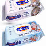 Aquella nedves baba törlőkendő 120 db Ultra puha Angyalkás MIX FLIPTOP AQU.BMF.120