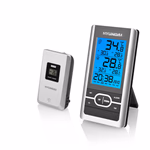 Hyundai időjárásállomás, fekete /ezüst
Kültéri és beltéri hőmérséklet méréssel, kültéri hőmérséklet mérés akár 3 szenzorból is, rádió jel által vezérelt idő thumbnail 2