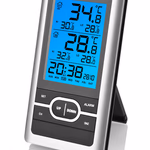 Hyundai időjárásállomás, fekete /ezüst
Kültéri és beltéri hőmérséklet méréssel, kültéri hőmérséklet mérés akár 3 szenzorból is, rádió jel által vezérelt idő thumbnail 1