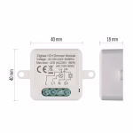 GoSmart fényerőszabályozó modul IP-2111DZ, ZigBee, 1 csatornás thumbnail 2