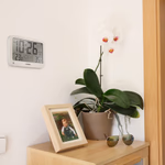 Hyundai időjárásállomás, nagy óra, ezüst
Időjárás előrejelzés, beltéri és kültéri hőmérséklet, rádió jel által vezérelt idő thumbnail 3