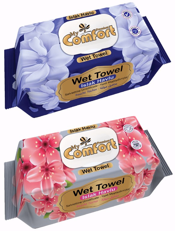 My Comfort nedves törlőkendő 120 db Virág illattal MIX Alkohol mentes FLIPTOP MCF.FCF.120 - Image 1 of 1