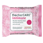 Doctor Care Micellás törlőkendő aloe vera kivonattal és tejsavval az intim területek tisztítására, 20db
100%-ban biológiailag lebomló