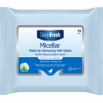 DeepFresh nedves sminklEMOSó törlőkendő  25 lapos, Micellás