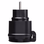 EMOS Távírányítható aljzat 2 db, IP44, fekete thumbnail 2