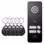 EMOS Ajtóra szerelhető színes kameraegység RF/ID-val, 2 gombos thumbnail 2