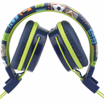 GoGEN Gyerek Bluetooth fejhallgató mikrofonnal hangerőkorlátozással, kék thumbnail 3