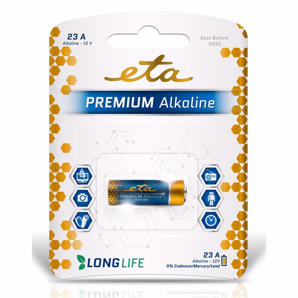 Alkáli elem ETA PREMIUM alkáli 23A - Image 1 of 2