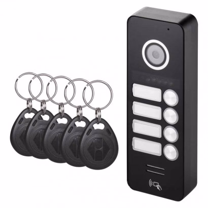 EMOS Ajtóra szerelhető színes kameraegység RF/ID-val, 4 gombos - Image 1 of 7