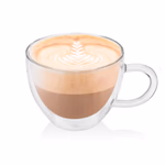 Cappuccino-s pohár, 230 ml, 2 db, ETA
Elegáns, boroszilikát üvegből készült duplafalú poharak fogantyúval, a még intenzívebb kávé élvezetéért, 230 ml thumbnail 1