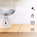 Eta Konyhai mérleg retro stílusú, bézs thumbnail 5