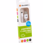 Gogen Lightning USB kábel 0,9 m, fehér szín
Adat és töltő csatlakozó Lightning kábel, USB 2.0 thumbnail 2