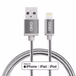 GND Lightning / USB kábel 2 méter, fonott - titán szín
Adat- és tápkábel MFI-tanúsítvánnyal Apple-hez, 1 méter hosszú, titán színű thumbnail 1