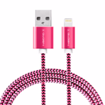 Gogen Lightning USB kábel 1m, textil borítás, lila szín
Adat és töltő csatlakozó  Lightning kábel, USB 2.0 A - Lightning villa, fémes konnektorok thumbnail 2