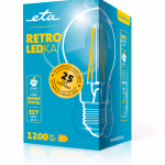 ETA filament LED égő, körte, E27, 9 W (83 W), 1200lm thumbnail 3