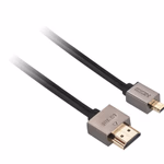 GoGEN HDMI / HDMI micro kábel, 1,5m, v1.4, aranyozott, High speed, ethernet-tel thumbnail 2