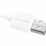 GoGen MicroUSB / USB-A 2.0 Töltő és adatkábel, fehér szín, 0,9m thumbnail 5