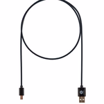 GoGen MicroUSB / USB-A 2.0 Töltő és adatkábel, fekete szín, 2m thumbnail 4