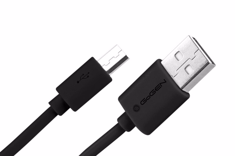 GoGen MicroUSB / USB-A 2.0 Töltő és adatkábel, fekete szín, 2m - Image 1 of 4