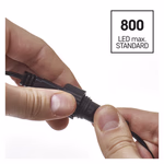 Standard LED sorolható karácsonyi füzér, 10 m, kültéri és beltéri, piros thumbnail 2