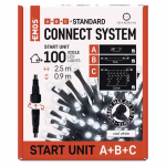 EMOS CNT Kezdő készlet – jégcsapok 2,5m 100LED IP44 12W, hideg fehér, időz. thumbnail 6