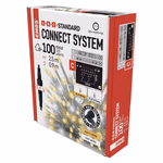 Standard LED sorolható füzér, villogó – jégcsapok, 2,5 m, kültéri, meleg/hideg fehér thumbnail 5