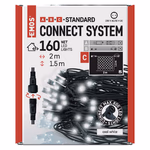 Standard LED sorolható karácsonyi füzér – háló, 1,5x2 m, kültéri, hideg fehér thumbnail 4