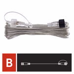 Hosszabbító kábel sorolható Standard fényfüzérekhez, áttetsző, 10 m, kültéri és beltéri thumbnail 3