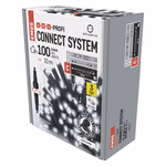 Profi LED sorolható füzér, fekete, 10 m, kültéri és beltéri, hideg fehér thumbnail 8