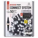 Profi LED sorolható füzér, fekete – jégcsapok, 3 m, kültéri, hideg fehér thumbnail 4