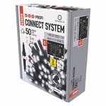 Profi LED sorolható füzér, fekete – jégcsapok, 3 m, kültéri, hideg fehér thumbnail 5