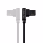 GoGEN Type-C / USB-A két oldalas Töltő- és adatkábel 1 méter, textil borítás, fekete szín thumbnail 1