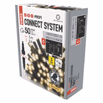 Profi LED sorolható füzér, fekete – jégcsapok, 3 m, kültéri, meleg fehér thumbnail 5