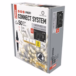 Profi LED sorolható füzér, villogó – jégcsapok, 3 m, kültéri, meleg fehér thumbnail 5