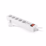 Hosszabbító elosztó kapcsolóval, 5 aljzat 1,5m, túlfeszültség védelemmel thumbnail 1