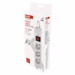 EMOS Túlfeszültségvédő 3 aljzat, 1,5 m, fehér thumbnail 3