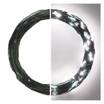 LED karácsonyi nano fényfüzér, zöld, 15 m, kültéri és beltéri, hideg fehér, időzítő thumbnail 2