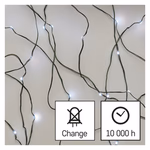 LED karácsonyi nano fényfüzér, zöld, 7,5 m, kültéri és beltéri, hideg fehér, időzítő thumbnail 8