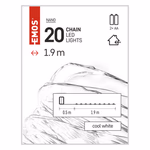 LED karácsonyi nano fényfüzér, 1,9 m, 2x AA, beltéri, hideg fehér, időzítő thumbnail 6