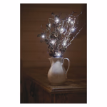 LED karácsonyi nano fényfüzér, 1,9 m, 2x AA, beltéri, hideg fehér, időzítő thumbnail 9