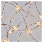 LED karácsonyi nano fényfüzér, réz, 4 m, kültéri és beltéri, meleg fehér, időzítő thumbnail 3