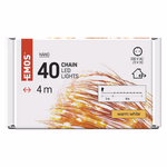 LED karácsonyi nano fényfüzér, réz, 4 m, kültéri és beltéri, meleg fehér, időzítő thumbnail 6