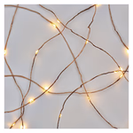 LED karácsonyi nano fényfüzér, réz, 10 m, kültéri és beltéri, meleg fehér, időzítő thumbnail 3